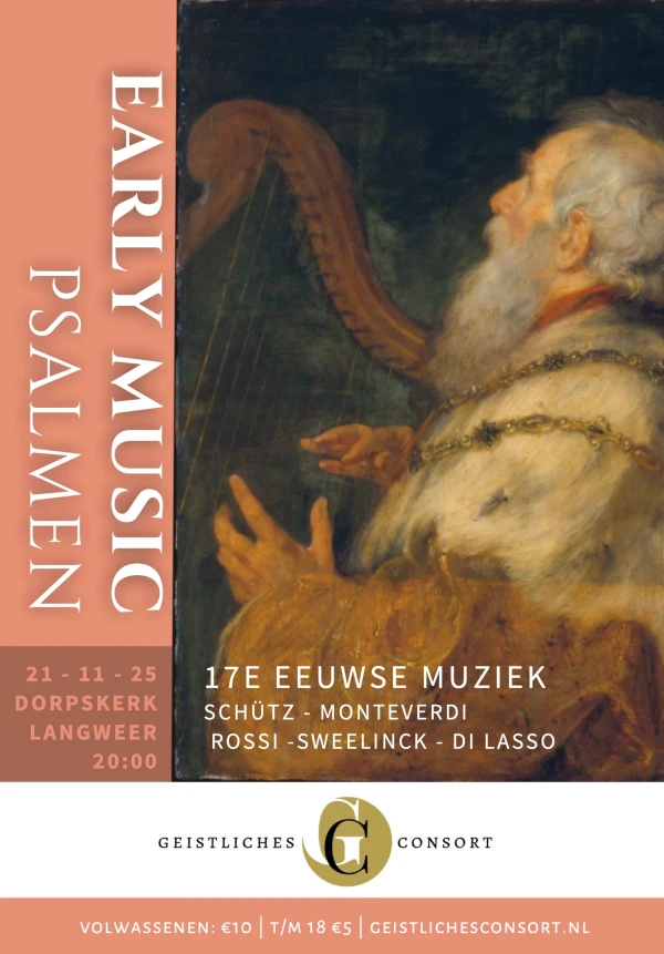 Vrijdag 21 november om 20.00 uur concert in onze kerk