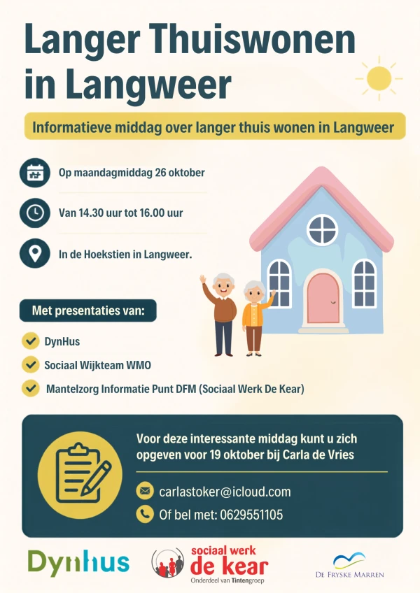 Informatieve middag over Langer Thuiswonen in Langweer